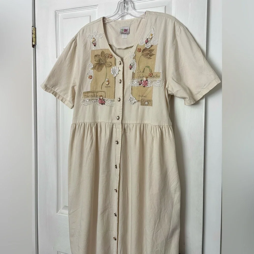 VINTAGE Cactus California Cotton Dress - Picture 8 of 10